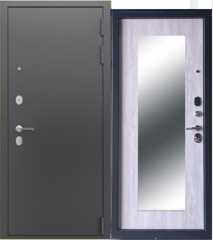 Дверь входная металлическая Феррони Прагматик Антик серебро - Санторини