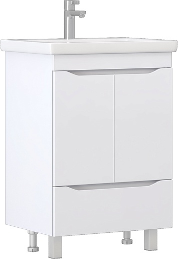 Тумба напольная Vigo Grani 60 с одним ящиком и умывальником Como 60