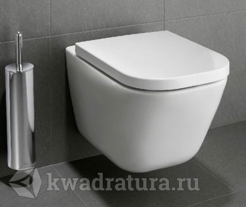 Унитаз подвесной Roca The Gap Clean Rim с микролифтом 34647L000+801732004