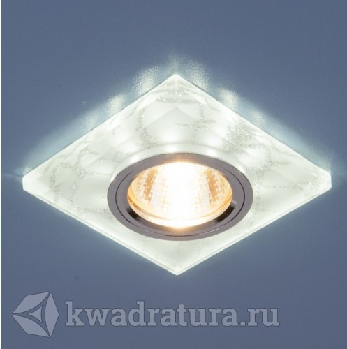 Встраиваемый точечный светильник Elektrostandard 8361 белый/серебро LED