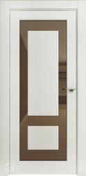 Межкомнатная дверь Uberture NEO ПДОз 00003 Серена белый бронзовое зеркало