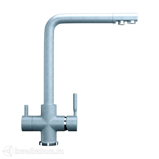 Cмеситель для кухни ULGRAN с подключением к фильтру с питьевой водой U-016 графит №342