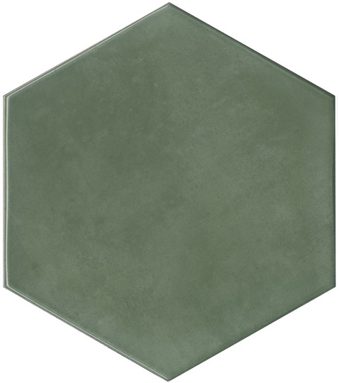 Настенная плитка Kerama Marazzi Флорентина 24034 зеленый глянцевый 20*23,1 см