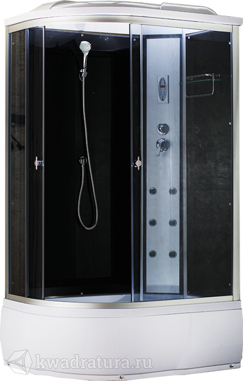 Душевая кабина AquaCubic 3106B R grey black 120*80 см