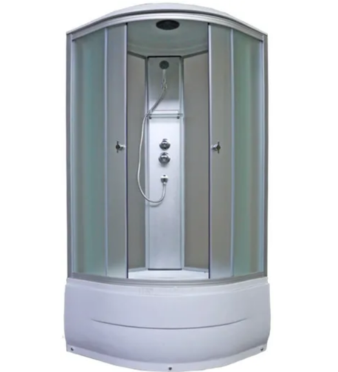 Душевая кабина AQUAPULSE 4002D fabric white 90*90 см