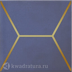 Декор для настенной плитки Kerama Marazzi Витраж синий OPC18117065 15*15 см