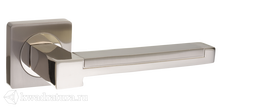 Дверная ручка Puerto AL 530-02 SN/NP никель матовый/никель белый