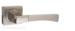 Дверная ручка Puerto AL 532-02 SN/NP никель матовый/никель белый