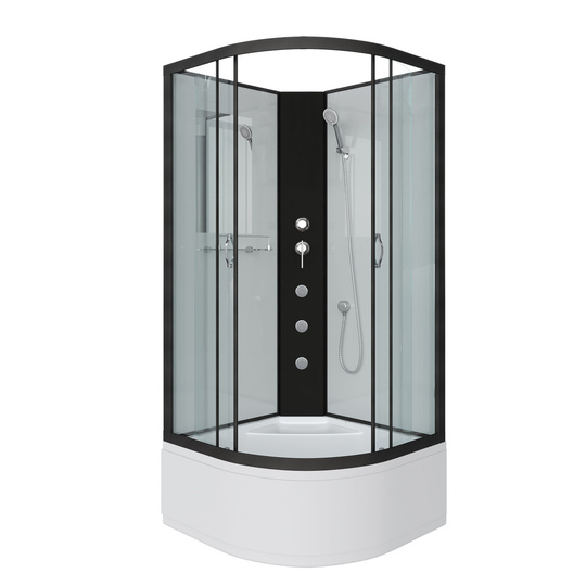 Душевая кабина Niagara Classic NG 6708-14BKG без крыши 90*90 см