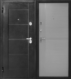 Дверь входная металлическая Форпост 75 бук серый