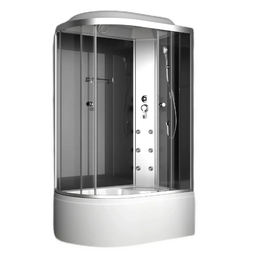 Душевая кабина ODA BST 8037 grey-R Тонированное стекло в/п 120*80*215 см