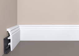 Плинтус BelloDeco П25 80-20 с монтажной планкой