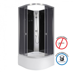 Душевая кабина Niagara Eco E90/40/ТN/BK без крыши 90*90 см