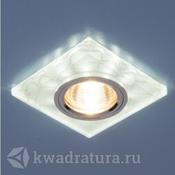 Встраиваемый точечный светильник Elektrostandard 8361 белый/серебро LED