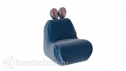 Кресло-мешок «Kids» Тип 1 Велюр Пепельно-синий ТР