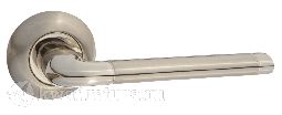 Дверная ручка Puerto AL 503-08 SN/NP никель матовый/никель белый