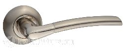 Дверная ручка Puerto AL 515-08 SN/NP никель матовый/никель белый