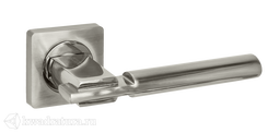 Дверная ручка Puerto AL 523-02 SN/NP никель матовый/никель белый