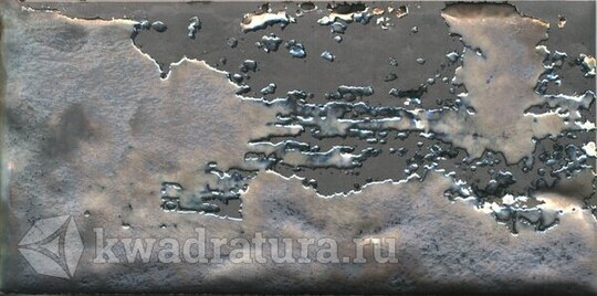 Декор для настенной плитки Kerama Marazzi Граффити металл серый тёмный TGC0419067 9,9*20 см