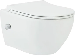 Унитаз подвесной BeWash BOGEN сиденье микролифт, белый глянец, с функцией биде, 88303601