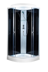 Душевая кабина AQUAPULSE 4122D grey black 90*90 см