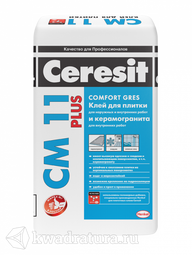 Клей для плитки и керамогранита Ceresit CM11 (25 кг.)