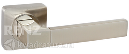 Дверная ручка Renz Милан KB DH 51-02 SN/NP никель матовый/никель белый