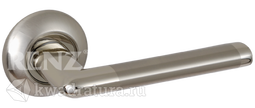 Дверная ручка Renz Тренто DH (N) 19-08 SN/NP никель матовый/никель белый
