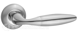 Дверная ручка Renz Сезар DH (N) 28-08 SN/NP никель матовый/никель белый