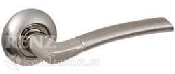 Дверная ручка Renz Капри DH 38-08 SN/NP никель матовый/никель белый