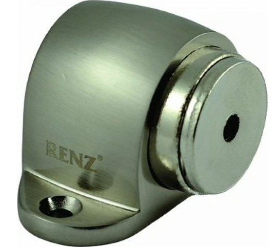 Ограничитель дверной Renz DSM 32 SN напольный магнитный никель матовый