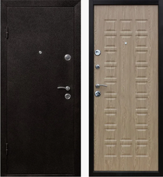 Дверь входная металлическая Феррони Йошкар Меддный антик / Ель карпатская