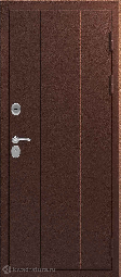 Дверь входная металлическая Феррони Isoterma Лиственница мокко Терморазрыв