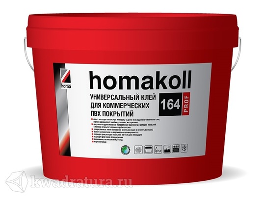 Клей homakoll 164 Prof контактный универсальный клей для коммерческих напольных покрытий 5кг