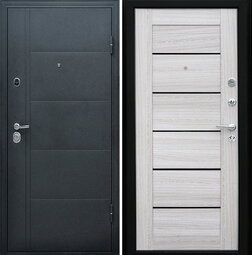 Дверь входная металлическая Форпост Эверест Царга Серый графит - Сандал Серый