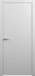 Межкомнатная дверь ALBERO Эмаль Геометрия 3 серый с магнитной защелкой