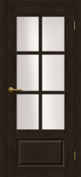 Межкомнатная дверь Матадор Гранада ДО палисандр, стекло белое