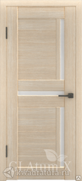 Межкомнатная дверь GreenLine Atum X-16 капучино (белый сатинат)