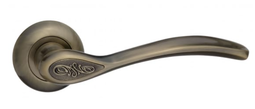 Ручка дверная Renz "Флория" INDH 17-08 MAB бронза античная матовая