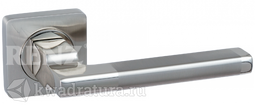 Дверная ручка Renz Рим KB DH 53-02 SN/NP никель матовый/никель белый