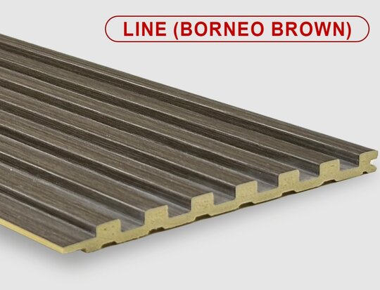 Бамбуковая панель Line borneo Brown 140*2800*8