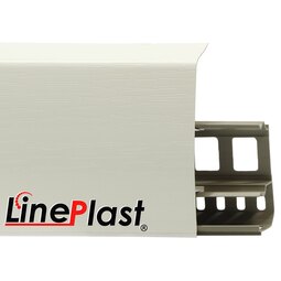 Плинтус Line Plast 85 мм Белый глянец LS002