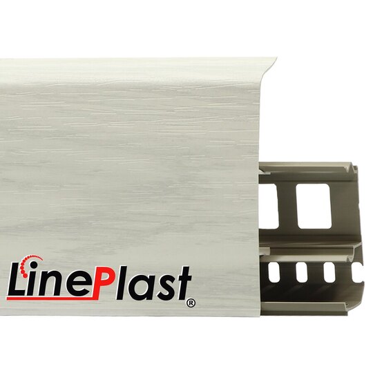 Плинтус Line Plast 85 мм Груша светлая LS011