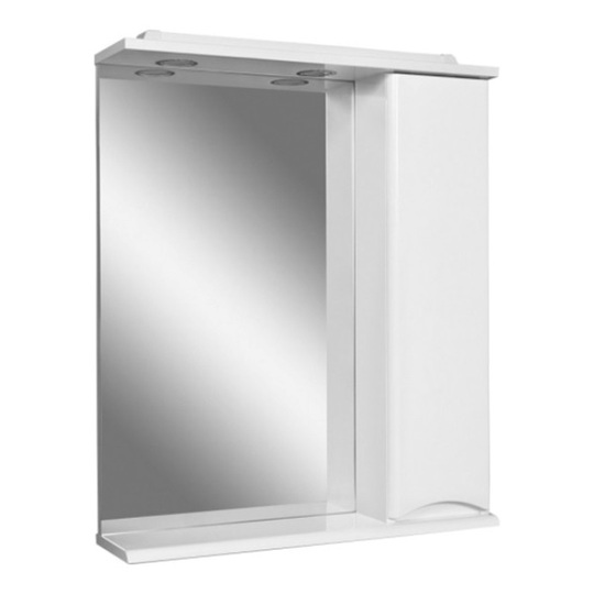 M97MPR0751WG DORFF Comfort зеркальный шкаф, правый, 75см, с подсветкой
