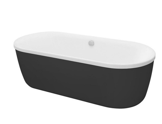 Акриловая ванна Cezares METAURO-Central-180-80-40-W37, передняя панель METAURO-Central-180-SCR-NERO