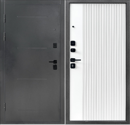 Дверь входная металлическая Форпост Монблан белый софт