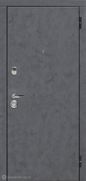 Дверь входная металлическая Феррони 10 см Порту Эмаль Графит/ Эмаль Белая