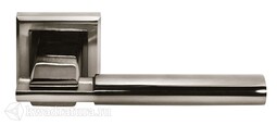 Дверная ручка Morelli Упоение MH-13 SN/BN-S белый никель/черный никель