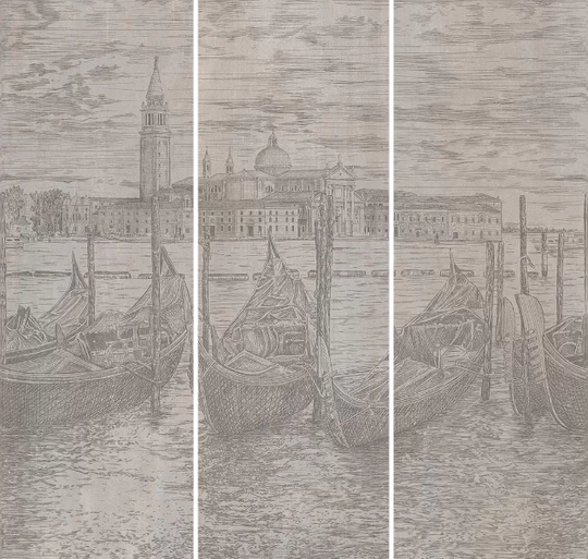 Панно Kerama Marazzi Гварди матовый из 3-х частей 30*89.5 см VT\A622\3x\13126TR