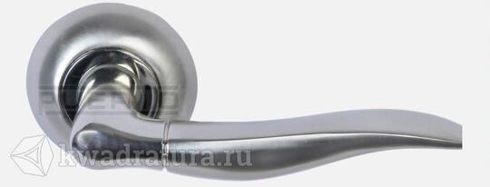 Дверная ручка Puerto AL 508-08 SN/NP никель матовый/никель белый
